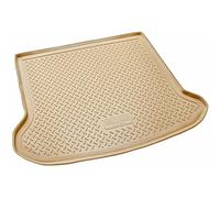 Recambo Gummi Kofferraumwanne Premium passend für Volvo XC60 I, 2008-2017 | passgenau mit Rand | Beige