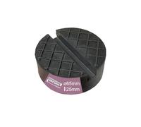 Gummiauflage viele Größen für Wagenheber Hebebühnen Rangierwagenheber Unterstellbock Gummiklotz universal Gummiblock für KFZ PKW SUV Reifenwechsel Werkstatt Schutz Auto(65x25 Nut+Waffel)