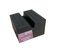 Gummiauflagen zum Reifenwechseln über 50 Varianten Rangierwagenheber Wagenheber Hebebühne Gummiklotz Auflage Unterstellbock Gummiblock Auto KFZ PKW Schutz Kratzer rund eckig (75x75x50 V-Nut+Waffel)