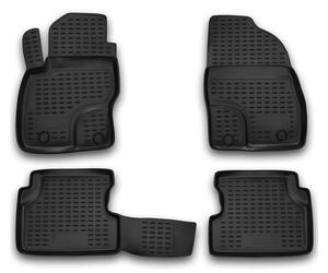 Gummifußmatten für Ford Focus MK2 2004-2011 3D Passform Hoher Rand Gummimatten