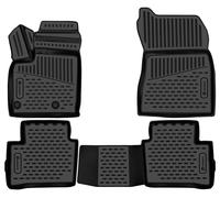 Gummifußmatten für Nissan Qashqai 3 J12 2021- 3D Passform Hoher Rand Gummimatten
