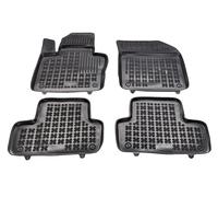 Gummifußmatten Set Automatten mit hohem Rand passend für Volvo XC60 II schwarz