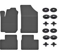 Gummifußmatten Wannenmatten für Toyota Auris II 2012-2018 4-tlg mit Clips