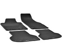 WALSER DirtGuard Gummi Fussmatten Auto für Audi A3 05/2003-12/2015, 100% passgenaue Auto Fußmatten, robuste Universal Fußmatte Auto, Gummimatten Auto