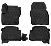 Walser XTR Gummifußmatten kompatibel mit Ford Kuga II (DM2) 2012 - Heute, passgenaue Auto Gummimatten, Autofußmatten Gummi