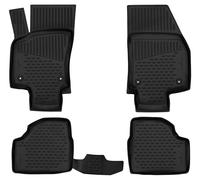 WALSER XTR Gummi Fussmatten Auto für Opel Astra H (A04) 2004-2014, 100% passgenaue Auto Fußmatten, robuste Universal Fußmatte Auto, Gummimatten Auto, Auto Fussmatten Gummi