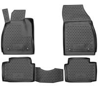 WALSER XTR Gummi Fussmatten Auto für Opel Insignia A (G09) 2008-2017, 100% passgenaue Auto Fußmatten, robuste Universal Fußmatte Auto, Gummimatten Auto, Auto Fussmatten Gummi