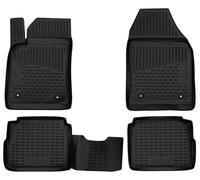 WALSER XTR Gummi Fussmatten Auto für Opel Vectra C Caravan (Z02) 2003-2009, 100% passgenaue Auto Fußmatten, robuste Universal Fußmatte Auto, Gummimatten Auto, Auto Fussmatten Gummi