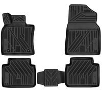 WALSER XTR Gummi Fussmatten Auto für Toyota Camry 2017-Heute, 100% passgenaue Auto Fußmatten, robuste Universal Fußmatte Auto, Gummimatten Auto, Auto Fussmatten Gummi, Auto Gummimatten