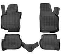 WALSER XTR Gummi Fussmatten Auto für VW Golf Plus 2004-2013, 100% passgenaue Auto Fußmatten, robuste Universal Fußmatte Auto, Gummimatten Auto, Auto Fussmatten Gummi, Auto Gummimatten