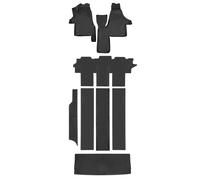 WALSER XTR Gummi Fussmatten Auto für VW Multivan T5 04/2003-08/2015, VW Multivan T6 04/2015-2019, 100% passgenaue Auto Fußmatten, robuste Universal Fußmatte Auto, Gummimatten Auto