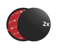 gumrox® 2X Adapterplatte für Armaturenbrett, Klebeadapter Klebeplatte Klebepad für Navi Saugnapf Befestigung ideal für Navigationsgerät Handyhalter 80mm