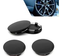 GUOMIS 4 Stück Radnabenkappe, passend für VW- und Audi-Alufelgen (Außendurchmesser 60 mm, Innendurchmesser 56 mm), aus ABS-Material, inklusive verschiedener Radkappen-Zubehörteile (Schwarz)
