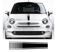 GUPEB Motorhaube Motorhaube Aufkleber, passend für FIAT 500 Abarth Auto DIY Streifen Styling Dekoration Tuning Zubehör Vinyl Film Aufkleber