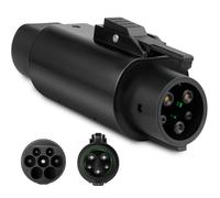 GUWIEYG EV Adapter Typ 2 auf Typ 1, Max 32A, 250V AC, Adapter für Elektrofahrzeuge IEC 62196 auf SAE J1772, geeignet für Elektrofahrzeuge J1772