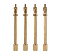 Gvrxec 4 Stück Ventilverlängerung Autoventil, 10cm, Ventilverlängerung aus Messing, Autoventil Verlängerung, Geeignet für Motorräder, Fahrräder, Autos, Elektroroller