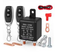 GWAEPU Batterietrennschalter 12V mit Fernbedienung: KFZ Batterie Trennschalter 12V/200A Set Kill Switch für Auto LKW RV Boot Jacht Wohnwagen