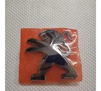 GWWXM Auto Emblem für Peugeot 308 SW 2013-2017,Silberner Löwe Auto Front Motorhaube Kofferraum Grille Aufkleber Logo Abzeichen Badge Abziehbilder 3D Metall Auto Ersatz Tuning Zubehör