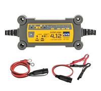 GYS Ladegerät Batterieladegerät für das Laden von 12V-Batterien von Kleinwagen, Motorrädern, Jet-Skis, Kart-Sport-Fahrzeugen und Rasenmähern, GYSFLASH 4.12, Nee