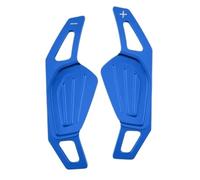 GYTTAK Verlängerung Schaltwippen Kompatibel Mit Skoda Für RS MK4 Für Octavia IV Für Scout 2021 2022 Für Enyaq IV Auto-Lenkradverlängerungsaufkleber Schaltpaddel Aluminium(Blue)