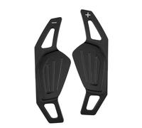 GYTTAK Verlängerung Schaltwippen Kompatibel Mit Skoda Für RS MK4 Für Octavia IV Für Scout 2021 2022 Für Enyaq IV Auto-Lenkradverlängerungsaufkleber Schaltpaddel Aluminium(Black)