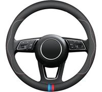 gzqfc Lenkradbezug für Mercedes Benz GLC 200 260 300 200220d, Auto Lenkradhülle Leder Lenkradbezug Elastisch Atmungsaktiv rutschfest Durchmesser,Black-Red-Blue
