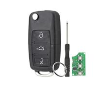 GZXNKEY Autoschlüssel für Volkswagen Skoda Octavia VW Golf MK5 Caddy Jetta Seat Leon MK2 mit ID48 Chip FCCID 1J0959753DA mit Wortschraubendreher und Schlüsselring 433MHZ VW Schlüssel