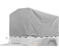 H-800 Anhängerrahmen mit grauer Plane GARTENANHÄNGER 264 KIPP