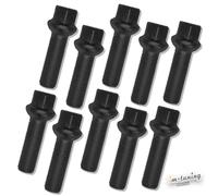 HR Radschraube M14x1,5 Kugelbund R13 mm Schwarz (B1454303)