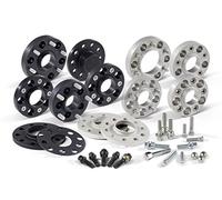 H&R DRM-System Spürverbreiterungsatz 130mm pro Achse - Lochkreis 5x130 - Mittenzentrierung 71,6mm - System M14x1,5 - kompatibel mit Porsche - Schwarz