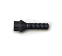 Radschraube Radschraube M12x1,5 Kegelbund 60° von HR, schwarz - 1530-16352