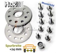 H&R DR Spurplatten Spurverbreiterung Distanzscheibe 5x100 24mm // 2x12mm 55573-12