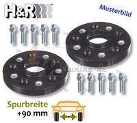 H&R Spurplatten schwarz 90mm/Achse für Mercedes-Benz G-Klasse W460 :: 79 >> 1993