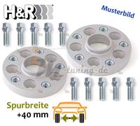 H&R TRAK+ Spurplatten DRA 40mm p.A. für Citroën C3 Pluriel HB :: 2003 >> 2010
