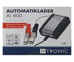 H-TRONIC Automatiklader AL 800 Batterieladegerät 6 V / 12 V 0,8 A intelligentes Ladegerät PKW / Motorrad