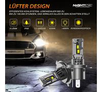H1 H4 H8 H9 H7 H11 Modell LED Scheinwerfer Halogen Canbus NoError Mit Zulassung