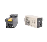 H3Y-2 DC 12 V Verzögerungstimer Zeitrelais 0-30 Sekunden Mit H3Y-2-Basis