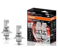 H4 6000K +450% / 2x ORIGINAL OSRAM LED Night Breaker Speed 450 Zulassung ABG