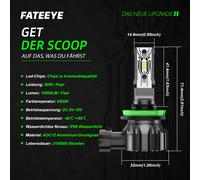 H4/9003/HB2 LED Scheinwerfer 100W Fern/Abblendlicht Halogen Mit Zulassung Lampen