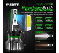 H4 H7 H11 9005 H1 D2S Mit. Zulassung LED Scheinwerfer Halogen Fern/Abblendlicht