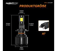 H4 H7 H11 H8 H9 H1 9006 Mit Zulassung LED Scheinwerfer Halogen Canbus No Error