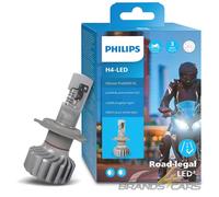 H4 LED FÜR MOTORRAD ULTINON PRO6000 5800K 12V 18W P43t BIRNE FRONTSCHEINWERFER