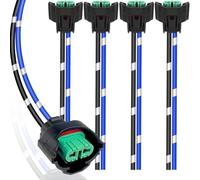 HAAMNING7 H11 H8 Weiblich Kabelbaum Steckdose für LED Scheinwerfer Nebelscheinwerfer, Stecker Buchse Adapter für H8 H9 H11 880 881 H27, mit 8.5cm Draht-Pigtails, 5 Stück