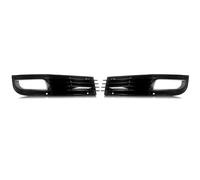 HACKBEPW Für Audi A8 D3 2008-2010 Auto Front Stoßstange Nebelscheinwerfer Kühlergrill Lampe Abdeckung Nebelscheinwerfer Abdeckung Schwarz Glänzend Auto Nebelscheinwerfer Kühlergrill