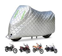 Hagelschutz-Motorradabdeckung Für Harley-Davidson Sportster S, Kratzfestes 210D Oxford-Gewebe mit Ösen für Ösen, Wärmeisolierung Baumwollpolster Motorradabdeckung für Aufbewahrung