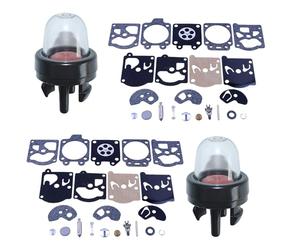 Haishine 2er-Pack Vergaser-Reparatursatz, Membrandichtung mit 2 Primerlampen, kompatibel mit Walbro K10-WAT WA & WT Serie Hus-qvarna Poulan McCulloch Echo