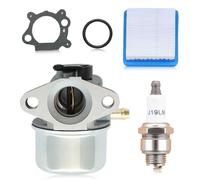 Haishine 799868 Vergaser-Kit 491588 passend für Briggs & Stratton 4-7 PS-Motoren 498170,497586,497314, mit Zündkerze + Luftfilter