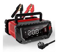 Haisito Schnelleres ladegerät für handbetrieb12 V 24 V, 20A Car Battery Charger Smart Rapid Battery Charger, Car Motorcycle Trickle Charger for Li-Iron Phosphate Batteries AGM, Gel, MF, EFB, SLA, VRLA