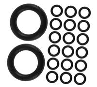 HAKIDZEL 20 Stück Gummi O ringe für Wagenheber Reparaturset Ersatzteile zur Einfachen Wartung und Austausch Geeignet für Autowagenheber Zubehör Schwarz