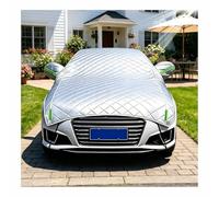Halbgarage Auto Verdickte Hagelschutz für Mercedes-Benz Vito Panel Van L2 W447, Sonnenschutz, Wasserfest Staubfest, Mit Seitenzip, Reflektoren(Silber)